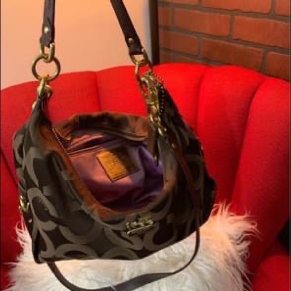 Brown Coach Sabrina Crossbody Purse - Picture 3 of 5